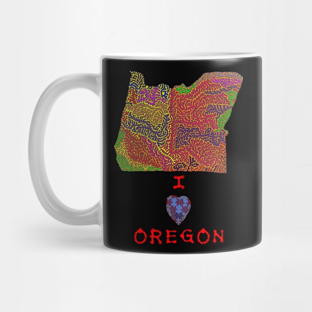 I Love Oregon by NightserFineArts